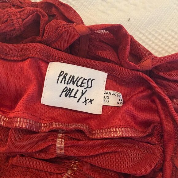 Princess Polly Concordia Red top - Picture 5 of 5